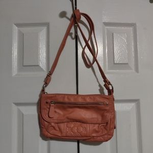 Baby pink crossbody bag